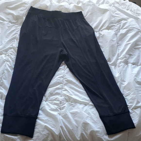 Gabrielle Union for New York & Co. Black drawstring Harem Pants w/ POCKETS sz L - Picture 6 of 8